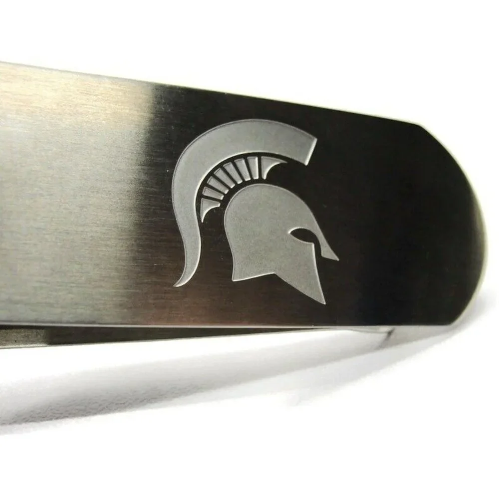 Money Clip MSU Michigan State University Spartans CC Card Cash Wallet Holder